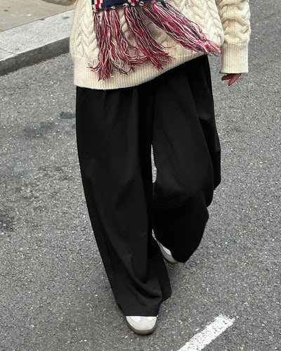 Pintuck slacks
