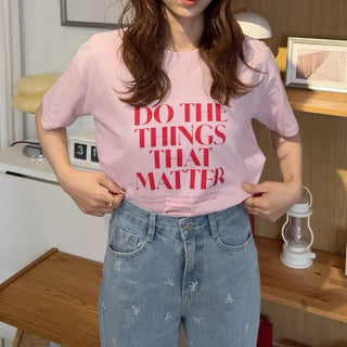 Lettering Basic T-Shirt