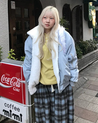 Reversible fur jacket