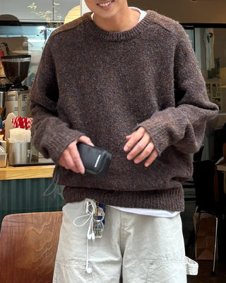 Melange Round Neck Knit