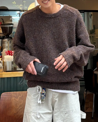 Melange Round Neck Knit