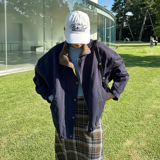 Color Point Cotton Jacket