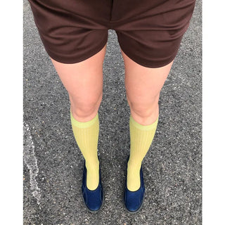 See-through knee-high socks