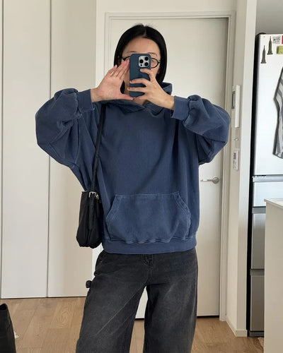 Colored pullover hoodie