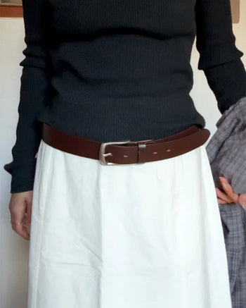 Modern leather belt