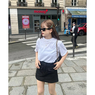 Front pocket mini skirt