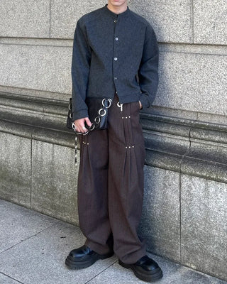 Wool blouson jacket