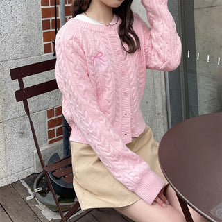 Ribbon Stitch Cardigan