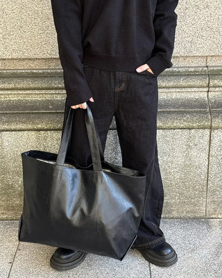 Leather Big Tote Bag
