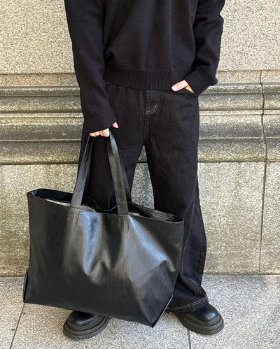 Leather Big Tote Bag