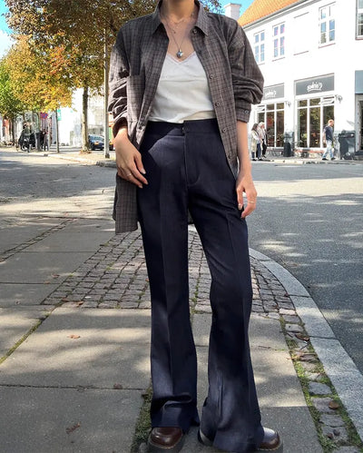 Bootcut denim pants
