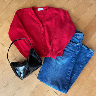 Daily V-neck cardigan