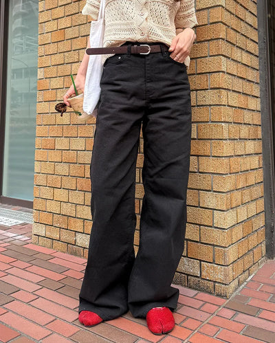 Wide cotton pants