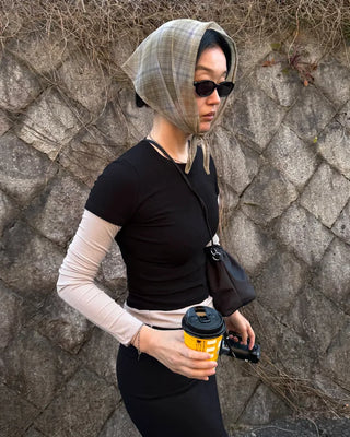 Layered short-sleeved T-shirt