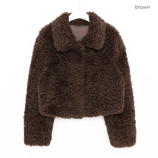 Boucle High-Neck Jacket