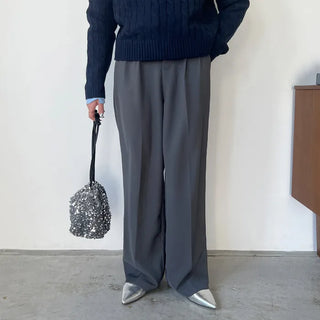 Soft wide slacks