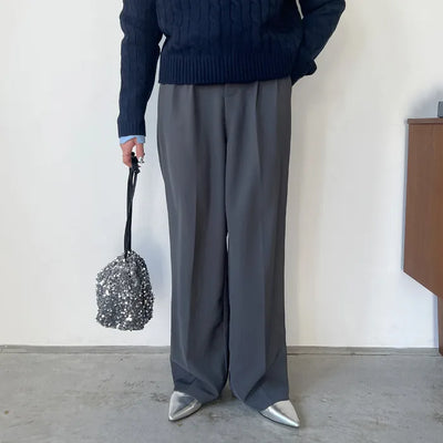 Soft wide slacks