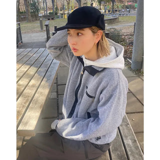 Plain fleece camp cap