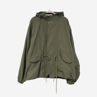 Hooded military blouson
