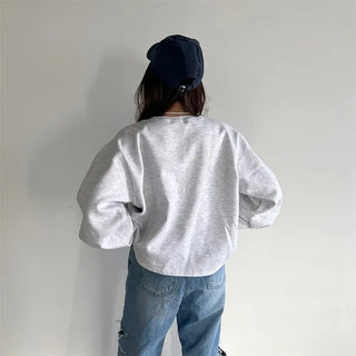 Slit sweatshirt