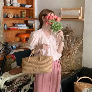 Pleated blouse