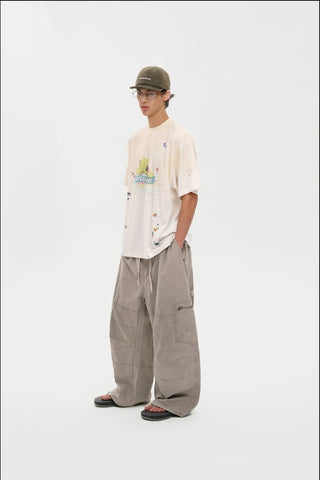 [MASONPRINCE] Cotton Baggy Work Pants