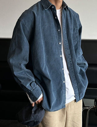 Pigment corduroy shirt (4 colors)