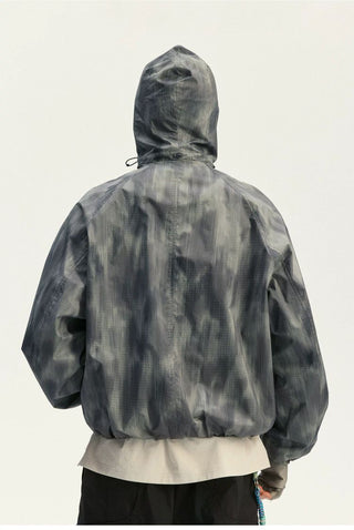 [Monterest] Water-Resistant Camo Print Hooded Jacket