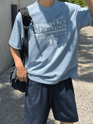 1990 Running Race Pigment 1/2 T-shirt