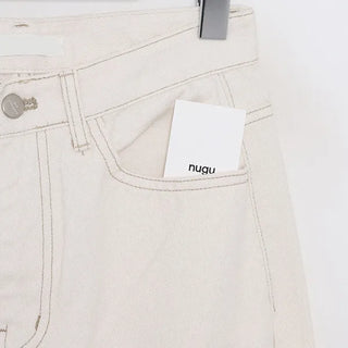 Long cream denim