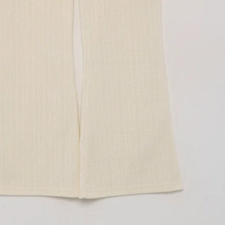 Patterned flare pants