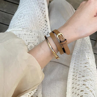Leather bracelet
