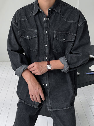 Toffee Western Denim Shirt