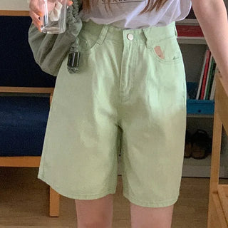 Washed shorts