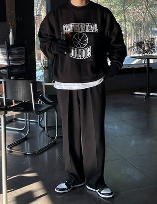 Bulldog Basket Fleece Sweatshirt (3 colors)