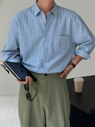 Cohen Seersucker Stripe Shirt