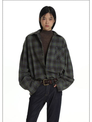 MASONPRINCE Suede Elbow Patch Shirt
