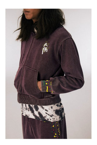 [CONP] Jamaica Beaded Zip-Up Sweatshirt