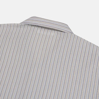 Striped short-sleeved shirt