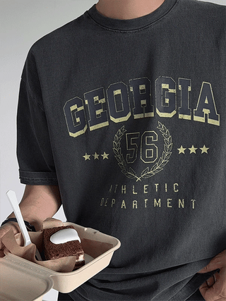 GEORGIA 56 Heavy Pigment 1/2 T-shirt