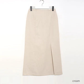 Slit long skirt