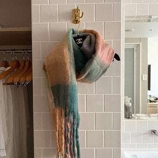 Colorful checkered scarf