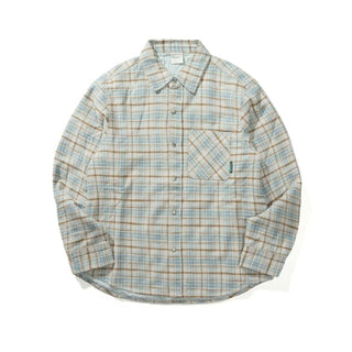 [Monterest] Quilted Padded Check Shirt Jacket
