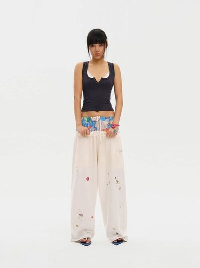 [MASONPRINCE] Resort Double Waist Sweatpants