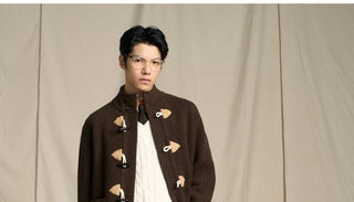 [CULTUM] Merino Wool Ivy Style Toggle Cardigan