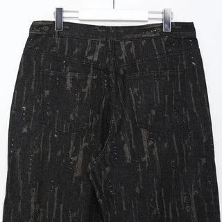 Unique Pattern Denim Pants