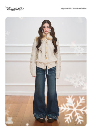 [NECY] Love Drawstring Hoodie Cardigan (2color)