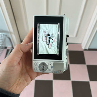 WHITE FLORAL SILVER EPOXY CASE