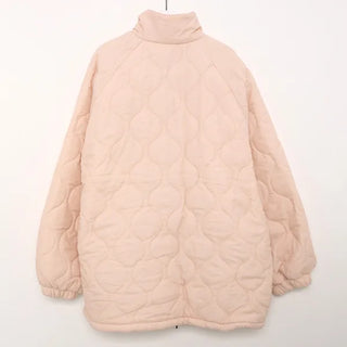 Oversized quilted collar jumper