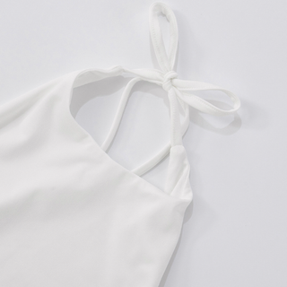 Halter backless ruched solid maxi dress